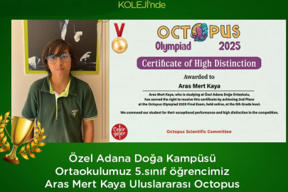 Adana Doğa Koleji’nden dünya çapında başarı