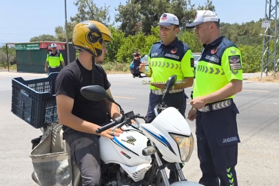 Mersin'de jandarmadan dronlu bayram denetimi