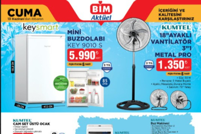 BİM 10-13 haziran aktüel ürünler kataloğu yayınlandı: Klima, vantilatör, buz makinesi ve daha fazlası satışta