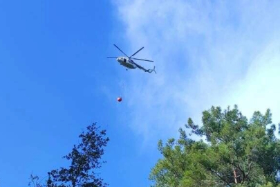 Kemer’de çalılık yangını kontrol altına alındı