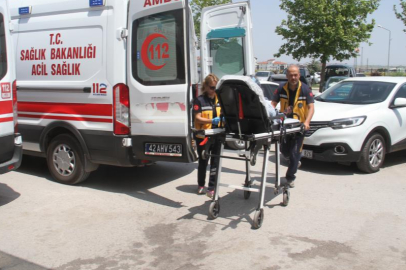 Konya'da otomobil devrildi: 4 yaralı