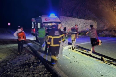 Virajı alamayarak uçurumdan uçan genç motosikletçi öldü