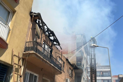 İncirliova’da iki katlı evde korkutan yangın