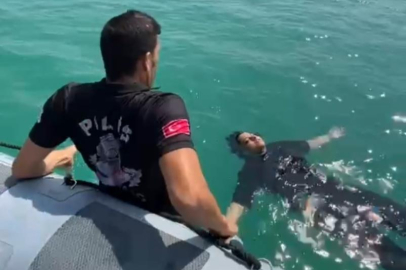 Seyhan Baraj Gölü’ne düşen kadını gemi adamlar kurtardı