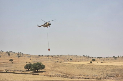Mardin’de soğutma çalışmaları sırasında yangın yeniden alevlendi