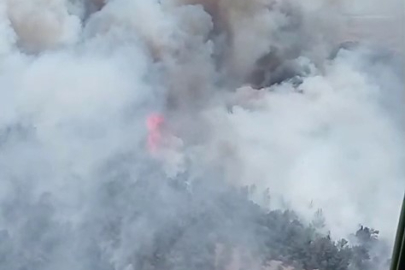 Foça’da orman yangını: Ekipler havadan ve karadan seferber oldu