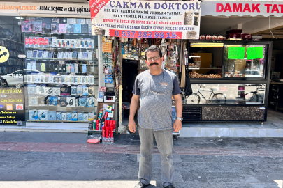 Hatay’da ‘Çakmak Doktoru’ baba, 2 metrekarelik dükkânda çalışarak 3 evladını meslek sahibi yaptı
