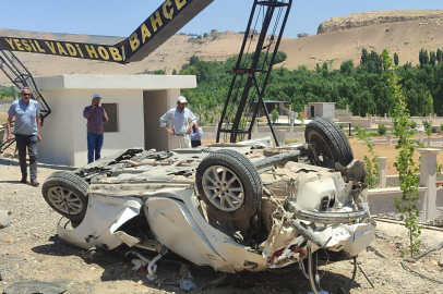 Mardin’de korkunç kaza: Otomobil şarampole düştü, 1 ölü 1 yaralı