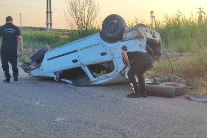 Diyarbakır Bismil'de feci kaza: Otomobil devrildi, 1 ölü 4 yaralı