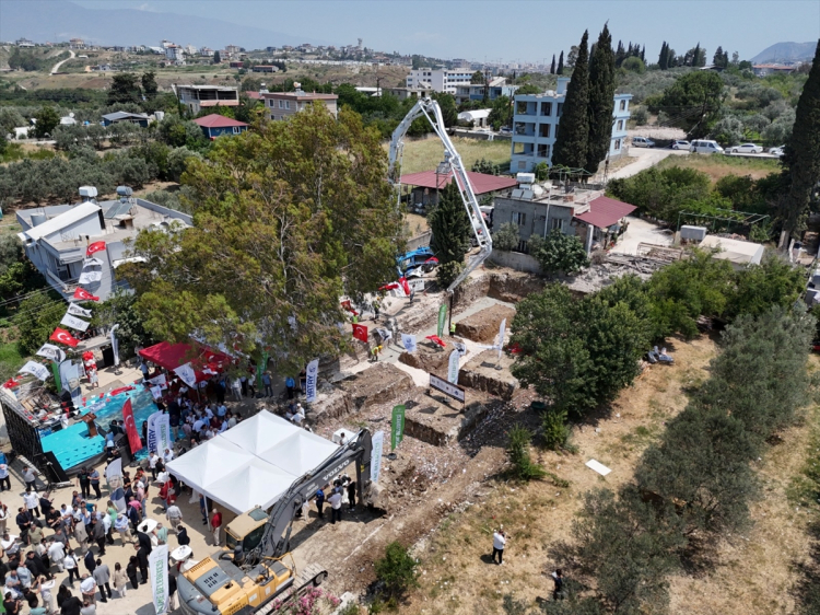 Hatay Defne'de Türk-Alman işbirliğiyle 3 dilde eğitim verecek kreşin temeli atıldı 2