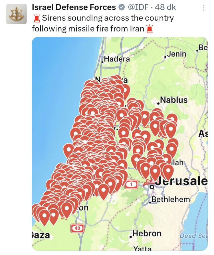 İran’dan İsrail’e yeni füze saldırısı! İsrail ordusu 20’den fazla hedefi vurdu 3