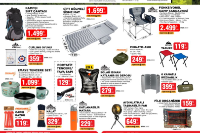 BİM 20 Haziran Cuma indirim şöleni başladı! Dev televizyon, robot süpürge, kamp ekipmanları raflarda