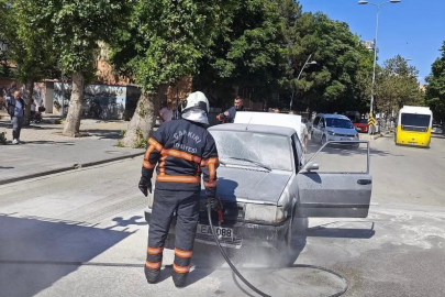Çankırı’da otomobil yangını