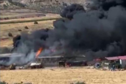 Kahramanmaraş’ta depo yangını korkuttu