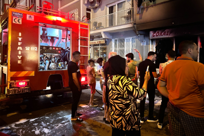 İskenderun’da tamirhanede yangın çıktı