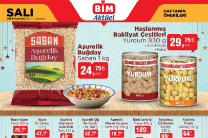 Bim'de bu salı neler var? Aşurelik malzemeler geliyor! BİM 24 Haziran 2025 aktüel ürünler kataloğu