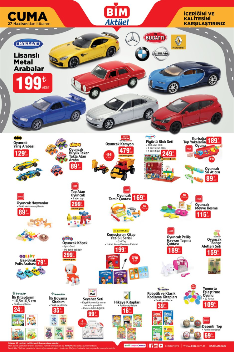 bim 27 haziran cuma aktüel ürünler listesi