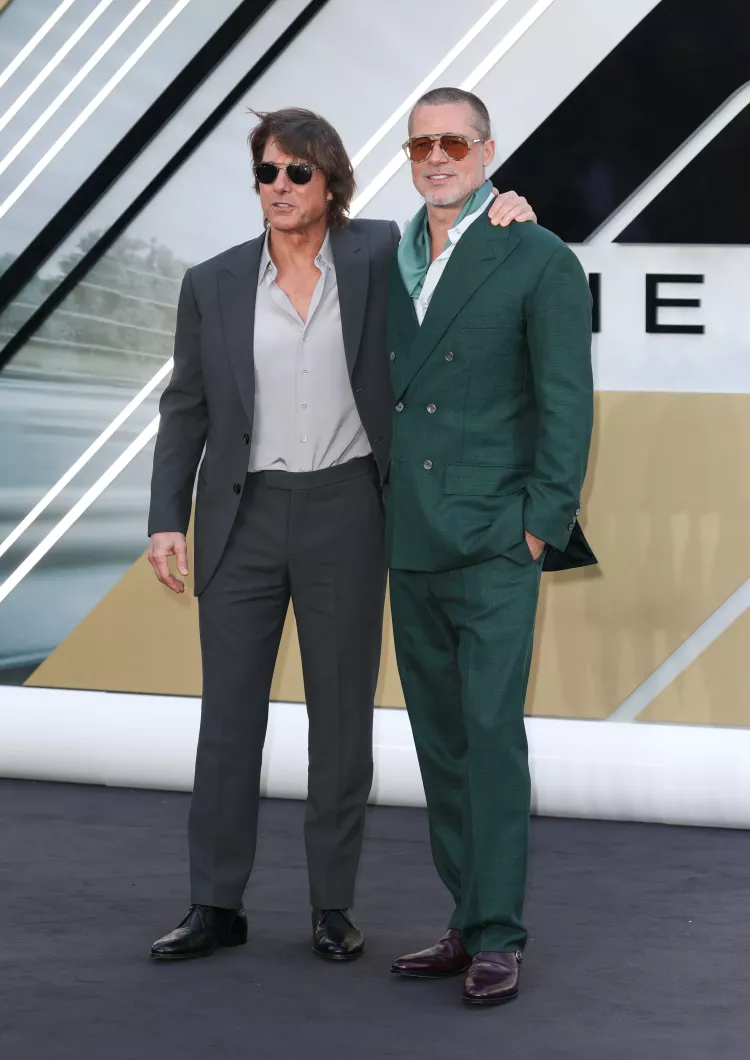 Brad Pitt ve Tom Cruise, 31 yıl sonra F1 galasında buluştu 2