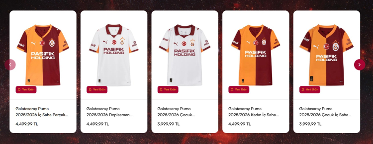 galatasaray yeni sezon formaları