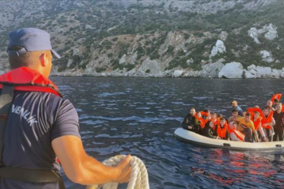  Datça açıklarında 25 düzensiz göçmen kurtarıldı, bir göçmen kaçakçısı yakalandı   