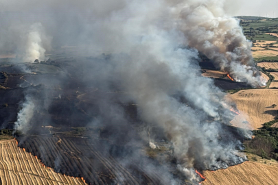 Balıkesir’de yangın alarmı: Alevler geniş alana yayıldı