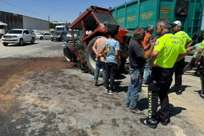 Elazığ’da traktör ve otomobil çarpıştı: 3 Yaralı