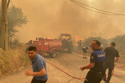 İzmir Seferihisar'da yangı faciası: Doğankent sitesi kül oldu!