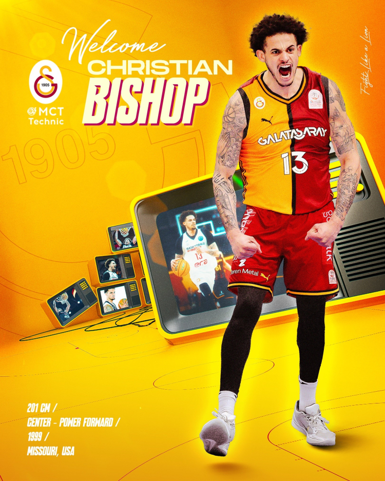 Galatasaray Erkek Basketbol Takımı’ndan Christian Bishop hamlesi 2