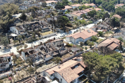 İzmir’deki yangında 85 yazlık ev küle döndü