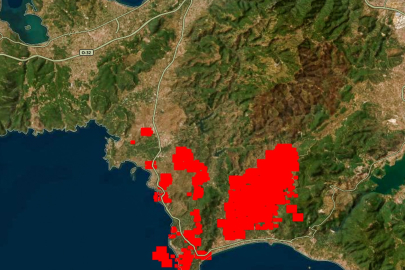 İzmir Seferihisar’da yaşanan yangın felaketinin resmi