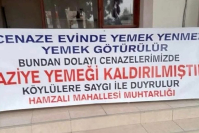 Adana’nın Yumurtalık ilçesi Hamzalı Mahallesinde taziye evlerinde yemek ikramı kaldırıldı