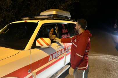 Bayburt’ta Kızılay gönüllülerinden arama kurtarma ekiplerine destek