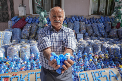 Bursa’nın sessiz kahramanı: 3 Yılda 2 milyon kapak topladı, ihtiyaç sahiplerine destek verdi