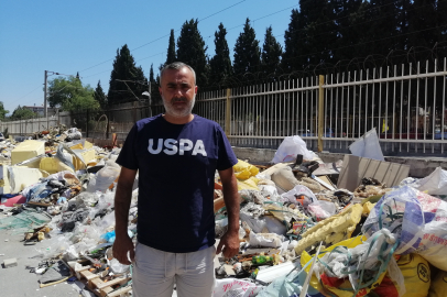 İzmir Buca’da 2 aydır toplanmayan çöp dağları yangın riskini artırıyor