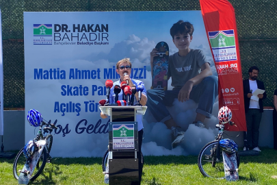 Bahçelievler'de "Mattia Ahmet Minguzzi Kaykay Parkı'' açıldı