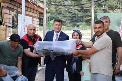 Eskişehir İl Tarım ve Orman Müdürlüğü, 765 bin pullu yavru sazanı iç sulara bıraktı