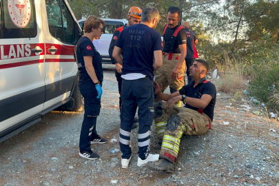 Hatay’daki orman yangınında yaralanan itfaiyeci görevini bırakmadı