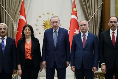 Beştepe'deki kritik zirve sona erdi! Cumhurbaşkanı Erdoğan, DEM Parti heyetini ağırladı