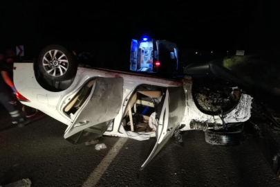 Malatya’da otomobil devrildi: 4 kişi yaralandı