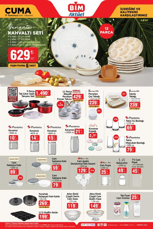 BİM 11 TEMMUZ CUMA AKTÜEL ÜRÜNLER KATALOĞU
