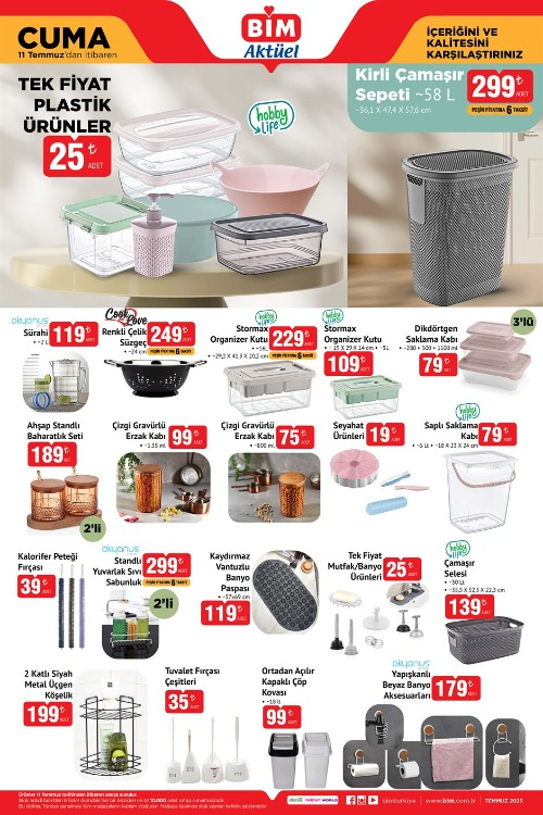 BİM 11 TEMMUZ CUMA AKTÜEL ÜRÜNLER KATALOĞU