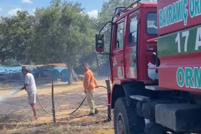 Kenan Çoban, Çanakkale’deki yangın söndürme çalışmalarına katıldı