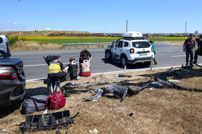 Tekirdağ Saray’da ışık ihlali trafik kazası: 2’si çocuk 9 yaralı
