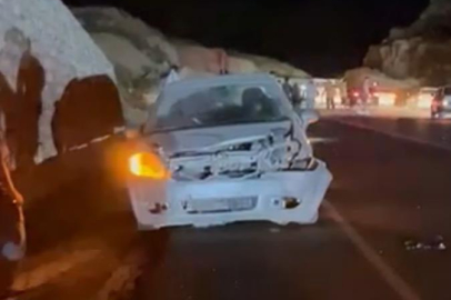 Mersin’de otomobil domuza çarptı: Emniyet kemeri hayat kurtardı