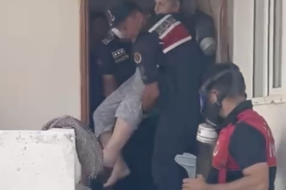 Çanakkale'de orman yangını: Yangında itfaiye ve jandarma ekipleri, yürüyemeyen yaşlı kadını kurtardı