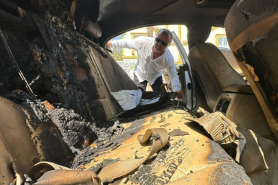 Antalya'da iş adamının lüks otomobiline saldırı