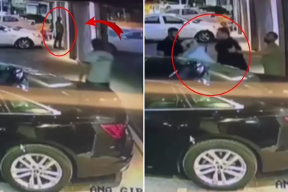 Bina duvarına tuvaletini yaparken uyarıldı, güvenlik görevlisini darp ettiler