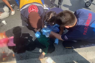 Ümraniye’de karşıdan karşıya geçenlere panelvan çarptı, yaşlı kadın ağır yaralı