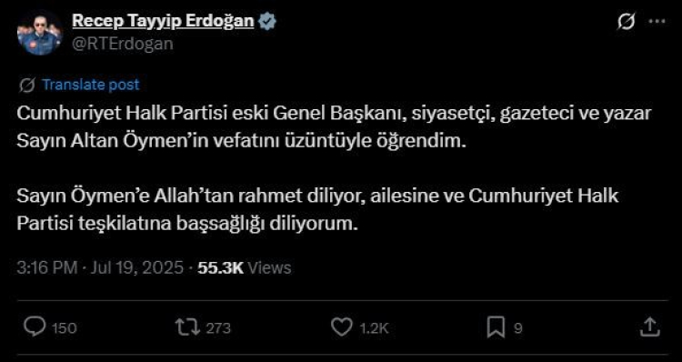 Cumhurbaşkanı Recep Tayyip Erdoğan