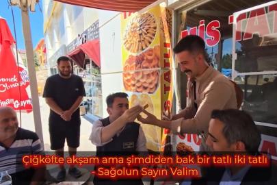 Tunceli Valisi Şefik Aygöl'den tatlı jesti: “Çiğköfte konusunu tatlıya bağladık”